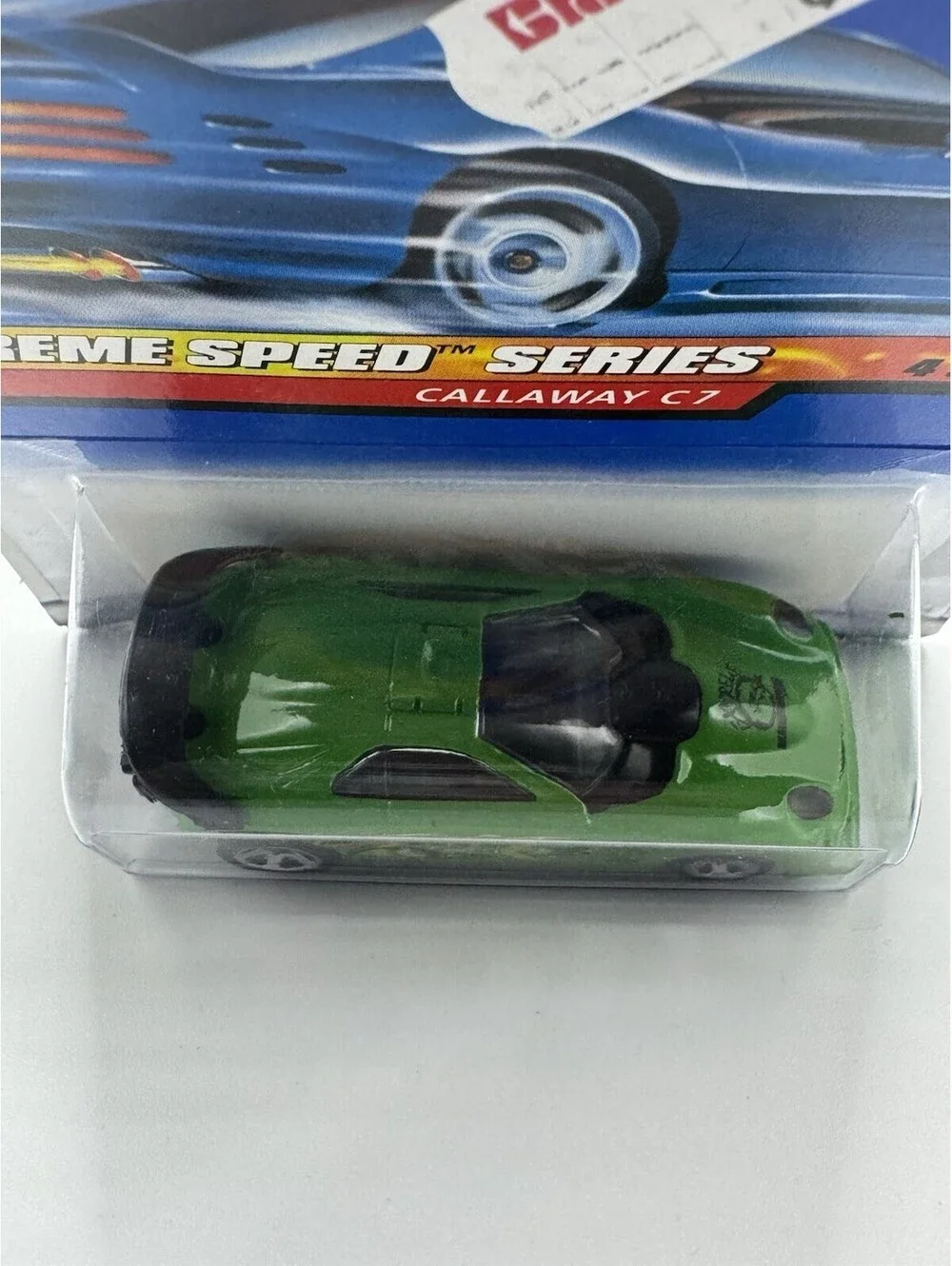Hot Wheels 1997 X-Treme Speed Series #966 Callaway C-7 Green #2 of 4 NIB